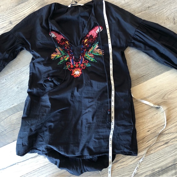 Zara Beaded Embroidered One Piece Small - Picture 15 of 17